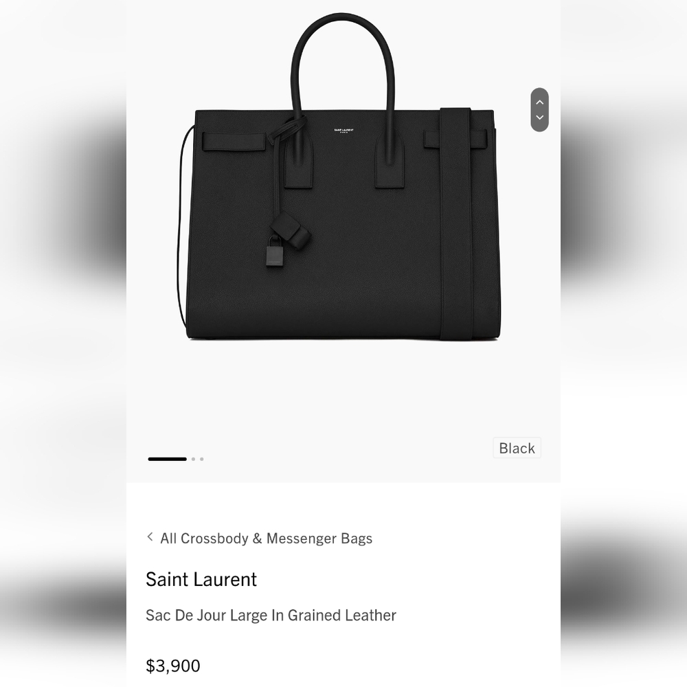 Saint LaurentSac De Jour Large In Grained Leather new with Saks Fifth Recipe
